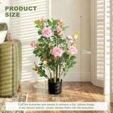 HOMCOM 90cm Artificial Rose Tree