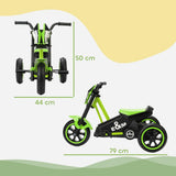 AIYAPLAY Kids Tricycle Baby Trike with Steel Frame – 3 Wheel Toddler Balance Bike for Indoor & Outdoor, Green