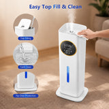 8L Large Humidifier - 40H Runtime for Large Room（White）