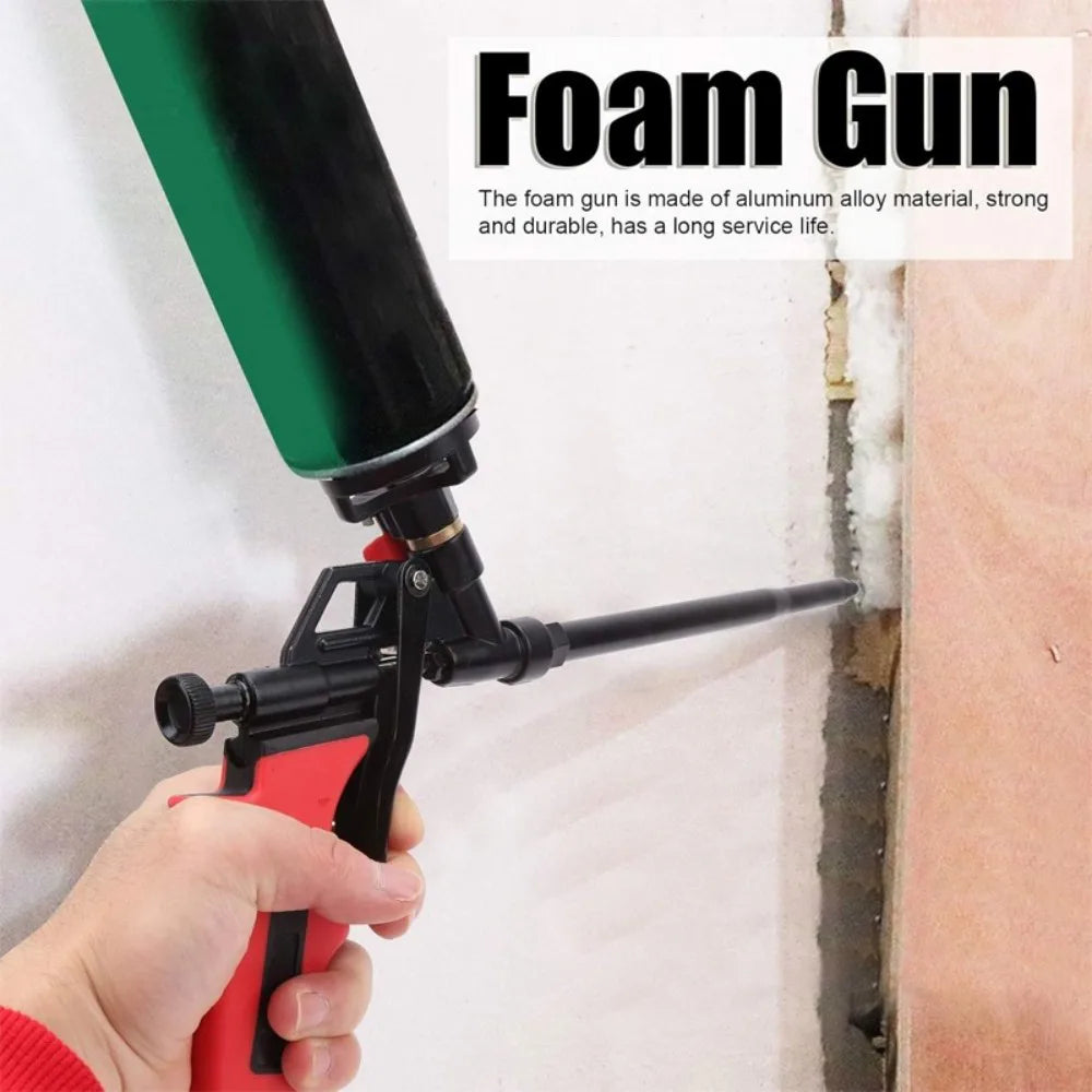 Professional PU Foam Gun with Shut-Off Valve – Brass Body, PTFE Coated, Expanding Foam Applicator
