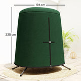 Outsunny Hanging Egg Chair Cover – Waterproof Oxford Fabric Protective Cover with Zip, 196 x 230cm, Green