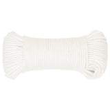 vidaXL Multipurpose Utility Rope 3 mm 250 m White PP 67.5 kg Max Load