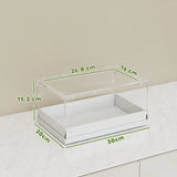 PawHut Acrylic Reptile Terrarium with Top Sliding Door and Vents – Habitat for Snakes, Frogs and Geckos