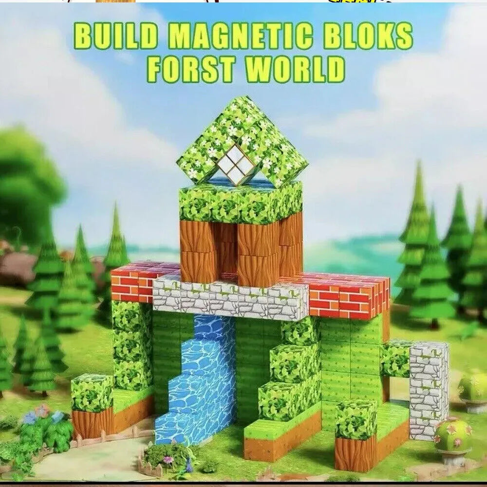 100-Piece Magnetic Building Blocks Set for Kids – Creative Educational Construction Toy for Ages 3+