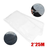 Heavy Duty Clear Polythene Sheet Roll, 2m x 25m – Plastic Ground Cover & Weed Control