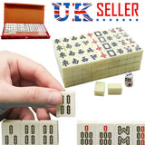 Mini Chinese Mahjong Set with 146 Tiles & Case Box – Traditional Travel Mah-Jong Game for Family Gatherings