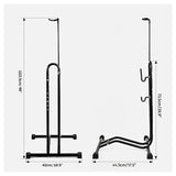 Vertical Bike Stand Bicycle Rack Steel Holder Floor Parking Storage Stand Hooks