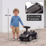 AIYAPLAY Porsche Licensed Toddler Ride-On Car with Horn, Headlights & Sounds – 18–36 Months, Matte Black