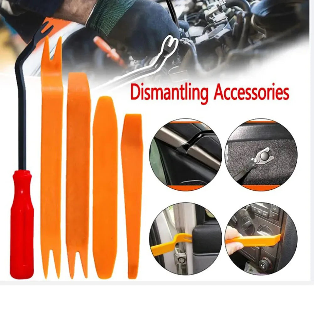 Plastic Push Pin Rivet Fastener Kit, 680 Retainer Clips in 23 Sizes with Pry Tools – Black Car Trim Clips