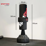 SPORTNOW 6ft Freestanding Boxing Bag with Stand, Suction Cup Base & Adjustable Target Pad – Home Punch Bag