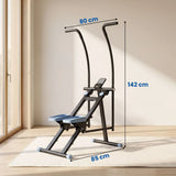 SPORTNOW Stair Stepper Vertical Climber with LCD Monitor & 3 Adjustable Pedal Heights – Full-Body Home Gym Cardio