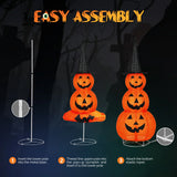 5ft Collapsible Light-Up Halloween Pumpkin, 100 LEDs