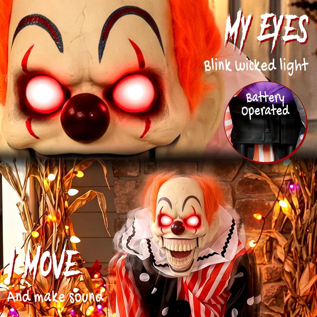 HOMCOM Animated Clown – Sound & Touch Activated