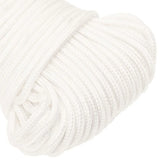 vidaXL Multipurpose Utility Rope 3 mm 250 m White PP 67.5 kg Max Load