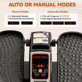 SPORTNOW Under Desk Elliptical Machine with 12 Speeds, LED Monitor & Remote Control – Electric Seated Pedal Exerciser