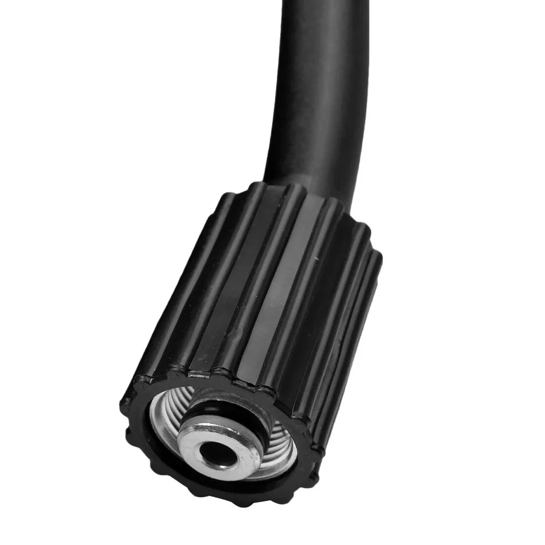 10m Replacement Pressure Washer Hose with M22 & M14 Connectors – Heavy Duty 5800 PSI PVC Jet Wash Pipe, Black