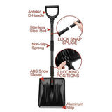 Ice and Snow Plow – Foldable, Removable Design with Extendable Telescopic Handle