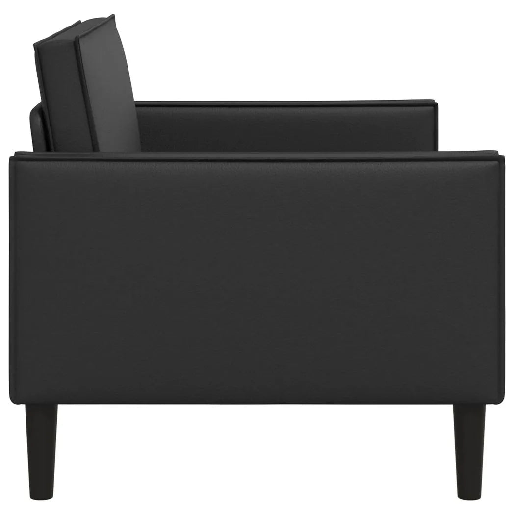 vidaXL XL Armchair Black Faux Leather