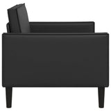vidaXL XL Armchair Black Faux Leather