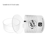 Acrylic Cake Mould Set, 2 Adjustable Round Mousse Cake Rings with Brush – Baking Tool for 6-10 Inch Cakes