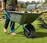 14 Inch 3.50-8 Solid PU Wheelbarrow Wheel – Puncture-Proof Heavy Duty Tyre for Handcarts, Black