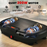 SPORTNOW Vibration Plate with 120 Speed Levels, 5 Programmes & Resistance Bands – Quiet Home Workout Machine