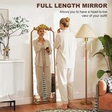 HOMCOM Full Length Mirror, 50 x 160 cm Floor Mirror with Baroque Metal Frame for Bedroom, Living Room