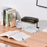 Portable A6 Manual Paper Hand Shredder with 3mm Straight Cut – Home Office Document Shredder