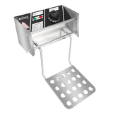 ZOKOP EH82 Double Cylinder Electric Deep Fryer, 12L Stainless Steel Twin Tank – 2 x 2500W, UK Plug