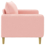 vidaXL XXL Armchair Pink Bouclé