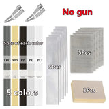65-Piece Plastic Welding Rod Kit – TPO, ABS, PP, PE & PU Rods with Metal Foil, Steel Mesh and Sandpaper
