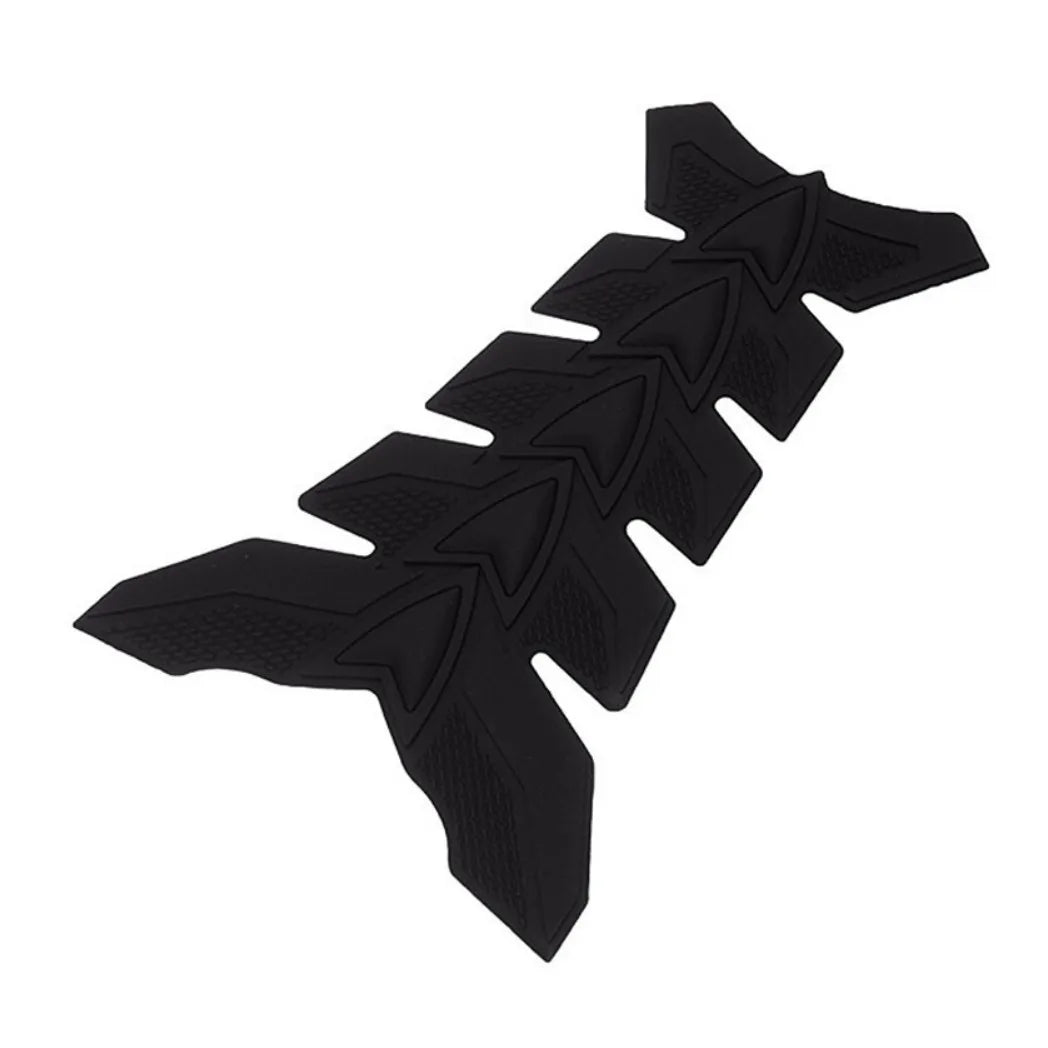 Universal Motorcycle Fuel Tank Protector Pad with Self-Adhesive Backing – Scratch Protection, Black