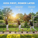 SPORTNOW Kids Electric Scooter, Foldable E Scooter for Age 6 with LED Display, RGB Lights, 16km/h, Green