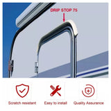 Drip Stop Door Rain Gutter Deflector, 1m / 2m / 3m – Self-Adhesive Drip Guard for Caravan & Motorhome