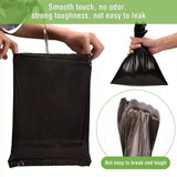 1100 Biodegradable Dog Poo Bags with Bone-Shaped Dispenser – 55 Rolls, Leak-Proof Pet Waste Bags, Black
