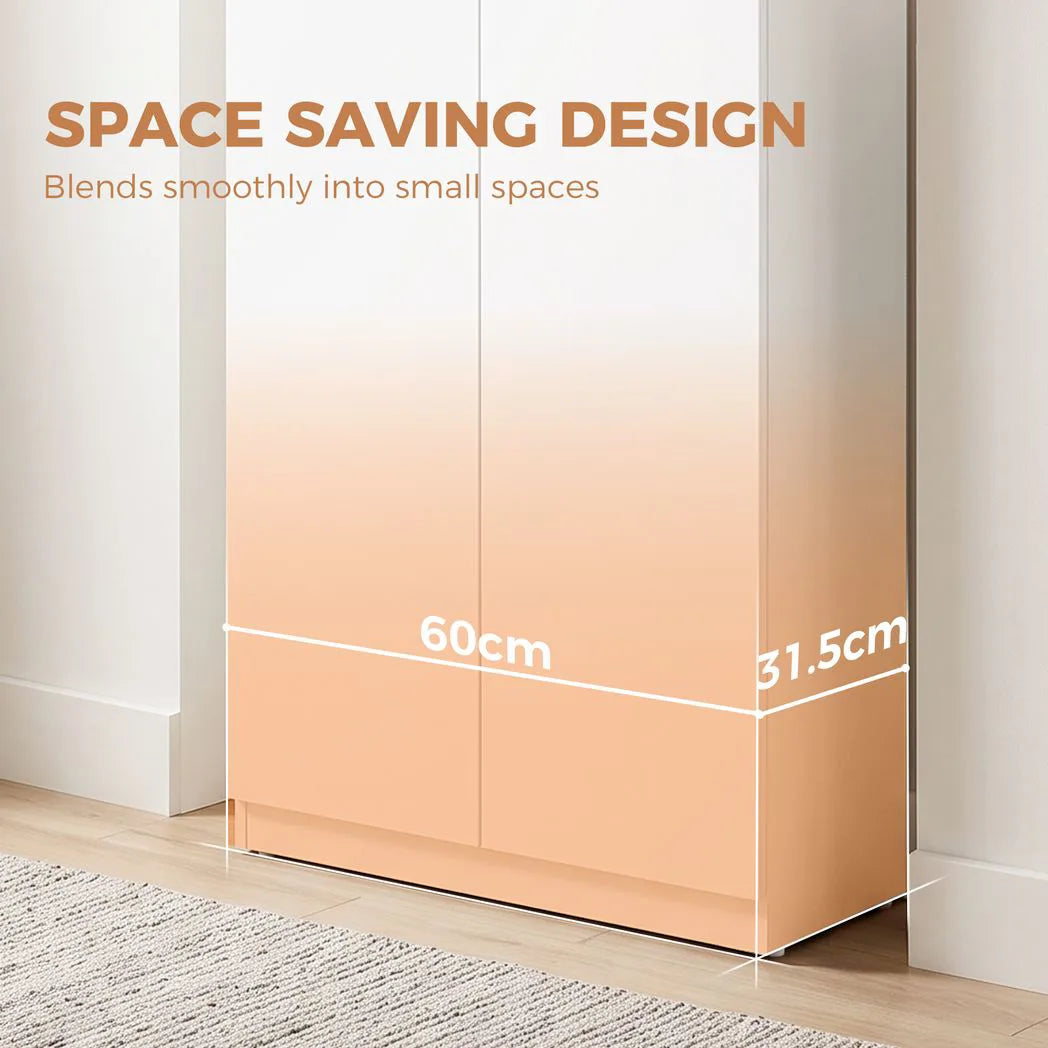 HOMCOM 120 cm Tall Storage Cabinet with 3 Tiers and Soft-Close Doors – Home Office File Organiser, White
