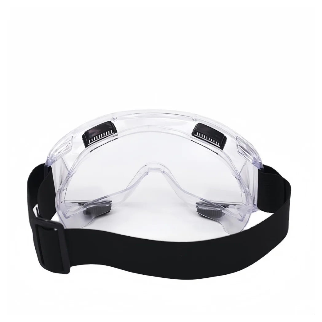 Reusable Half Face Respirator Mask with Safety Goggles and 10 Dust Filter Pads – Model 3200, Grey