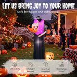 Outsunny 6 FT Halloween Inflatable Headless Skeleton