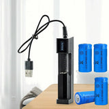 8 x 16340 CR123A 3.7V Rechargeable Li-ion Batteries with 2 x USB Chargers – For Torches, Toys and Remotes