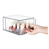 Set of 2 Clear Stackable Acrylic Storage Drawers, 66L Large – Pull-Out Makeup & Bathroom Organiser