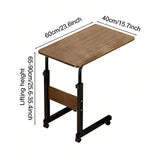 Height Adjustable Overbed Table with Locking Wheels, C-Shaped Mobile Bedside and Sofa Table – Laptop Desk
