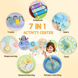AIYAPLAY Caterpillar Busy Board with 7 Activities – Wall-Mounted Montessori Play for Nursery, Ages 3+