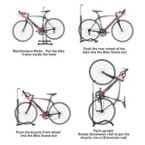 Vertical Bike Stand Bicycle Rack Steel Holder Floor Parking Storage Stand Hooks