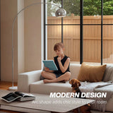 HOMCOM Arc Floor Lamp for Living Room