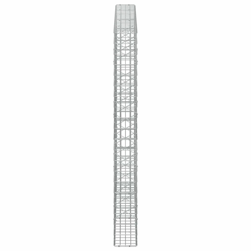 vidaXL Gabion with 3.5 mm Wire and 5x10 cm Mesh 250x20x200 cm