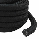 vidaXL Multipurpose Utility Rope 50 mm 5 m Black PP 15000 kg Max Load