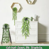 Artificial Hanging Trailing Plants in Pots, Set of 4 – Indoor Faux Greenery for Home & Office