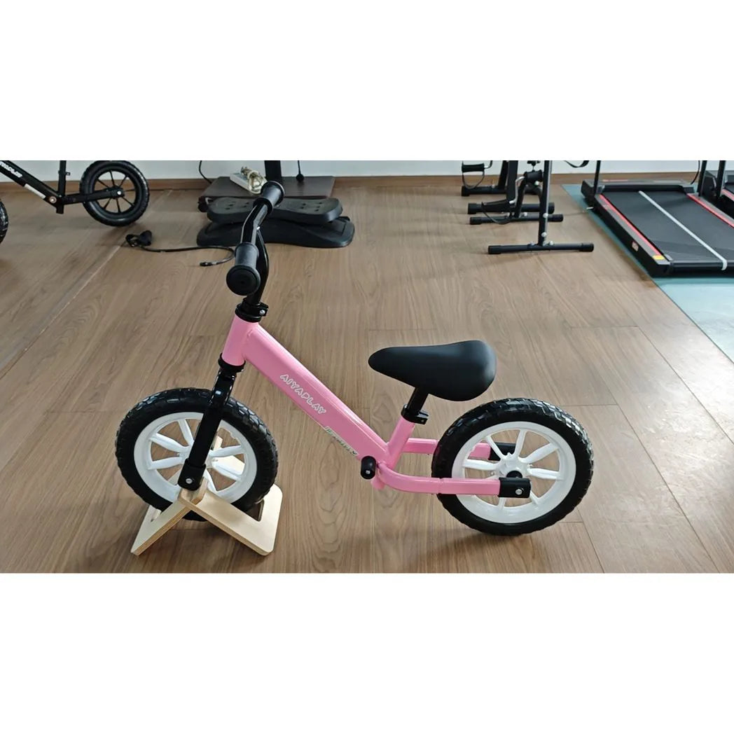 AIYAPLAY 11.2" Toddler Balance Bike with Light-Up Wheels, Adjustable Seat & Handlebar, 360° Steering – Ages 2-5, Pink