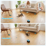 PawHut Interactive Cat Toy for Indoor Cats with Remote Control, Adjustable Speed, DIY Track and Mouse Sound