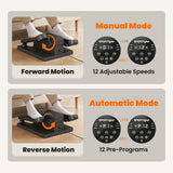 SPORTNOW Under Desk Elliptical Machine with 12 Speeds, Remote Control & LED Monitor – Home & Office Pedal Exerciser